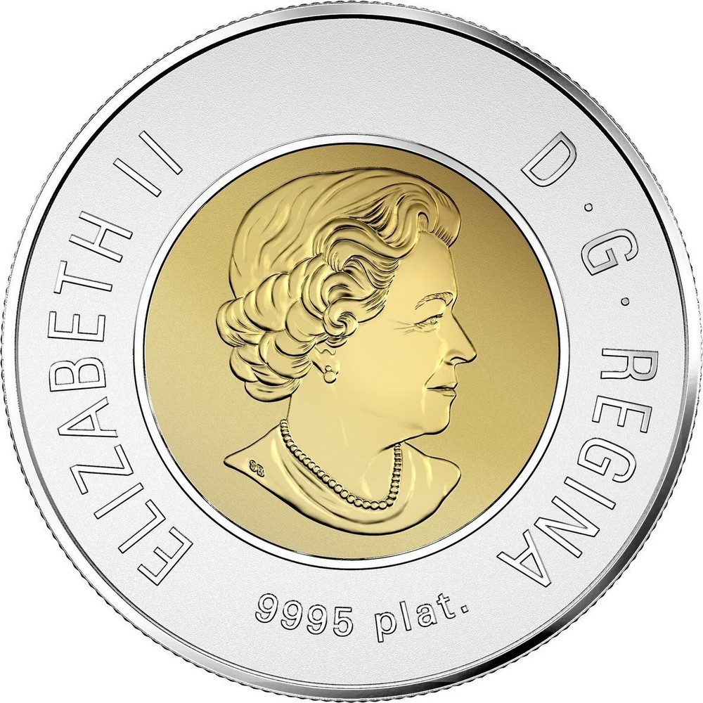 2 доллара 2016 года, 20 лет Белому медведю &amp;quot;Мультяшке&amp;quot;, фото 1 