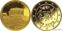  100 евро 2004 года, Золотая монета Греции – “Афинский Акрополь”, фото 1 