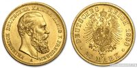 20 марок 1888 года “Фридрих”(золото, Германия), фото 1 