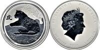  1 доллар Елизавета II. Лунар. Год Тигра. 2010 год. P, фото 1 