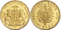  20 марок. Гамбург. 1875-1889 год, фото 1 