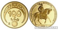  100 экю 1989 г.в.(золото, Испания), фото 1 