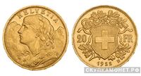  20 франков 1922 года (золото, Швейцария), фото 1 