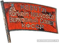  Жетон «Депутат ВС КФССР», знаки и жетоны членов ЦИК и депутатов Верховных Советов, фото 1 