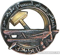  Знак «Аэроплан «Серп и Молот» имени товарища Сталина», знаки добровольных обществ и общественных организаций, фото 1 