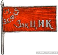  Жетон «Член ЦИК ЗСФСР», знаки и жетоны членов ЦИК и депутатов Верховных Советов, фото 1 