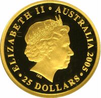  25 Долларов 2005 года, 150 лет сиднейскому соверену, фото 1 