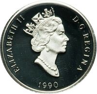  300 долларов 1990 года, Полярный медведь, фото 1 