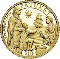  10 долларов 2020 года, 400 лет кораблю &amp;quot;Мэйфлауэр&amp;quot;, фото 1 
