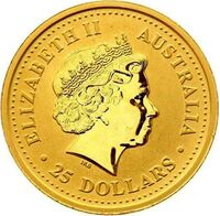  25 долларов 2004 года, Два прыгающих кенгуру, фото 1 