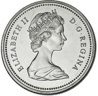  1 доллар 1971 года, 100 лет вступления Британской Колумбии в союз, фото 1 