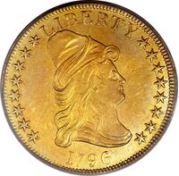  10 долларов 1795-1797 годов, Колпачок Свободы, фото 1 