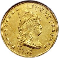  10 долларов 1797-1804 годов, Колпачок Свободы, фото 1 