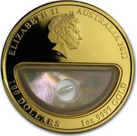  100 долларов 2011 года, Сокровища Австралии - Жемчужина, фото 1 