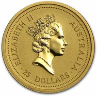  25 долларов 1996 года, Год мыши, фото 1 