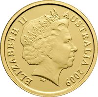  5 долларов 2009 года, Ящерица с полной шеей Лилли Пилли, фото 1 