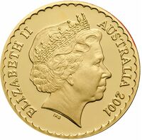  150 долларов 2001 года, Золотой плетистый цветок, фото 1 