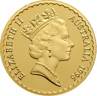  150 долларов 1996 года, Цветок тасманийской голубой камеди, фото 1 