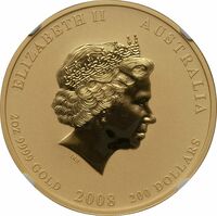  200 Долларов 2008 года, Год мыши, фото 1 