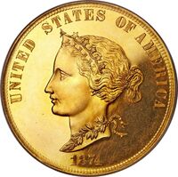  10 долларов 1874 года, Свобода, фото 1 