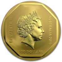  100 долларов 2015 года, Эму - дорожный знак, фото 1 