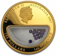  100 долларов 2007 года, Сокровища Австралии - Сапфиры, фото 1 