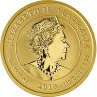  100 долларов 2019 года, Австралийский дракон и тигр, фото 1 