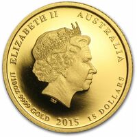  15 долларов 2015 года, Год козы - цветная, фото 1 