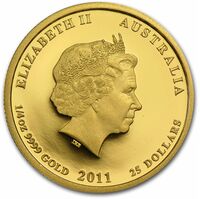  25 долларов 2011 года, Год кролика, фото 1 