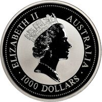  1000 долларов 1996 года, Австралийская коала, фото 1 