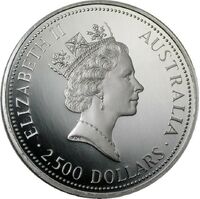  2500 долларов 1991-1992 годов, Австралийская коала, фото 1 