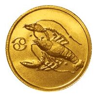  25 рублей 2003 год (золото, Рак), фото 1 