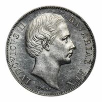  1 талер 1866 года, Бавария, Мадонна, фото 1 