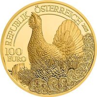  100 Евро 2015 года, Дикая природа в нашем видении – Глухарь, фото 1 