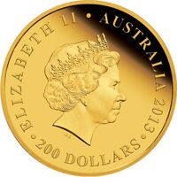  200 Долларов 2013 года, 175 лет коронации Королевы Виктории, фото 1 