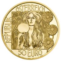  50 Евро 2014 года, Густав Климт - Юдифь II, фото 1 
