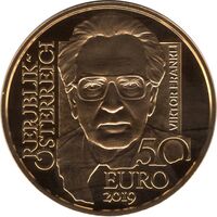  50 Евро 2019 года, Венская школа психотерапии - Виктор Франкл, фото 1 