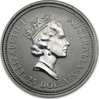  25 долларов 1988-1989 годов, Австралийская коала, фото 1 