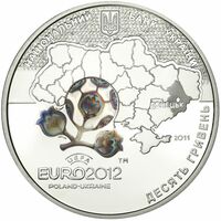  10 гривен 2011 года, Финальный турнир чемпионата Европы по футболу 2012. Город Донецк, фото 1 