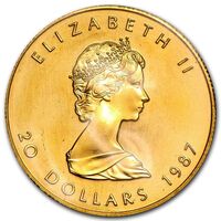  20 долларов 1982 - 1989 годов, Кленовый лист, фото 1 