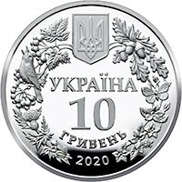  10 гривен 2020 года, Совка роскошная, фото 1 