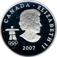  25 центов 2007 года, Ванкувер 2010 - Горные лыжи, фото 1 