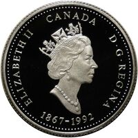  25 центов 1992 года, Британская Колумбия, фото 1 