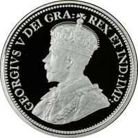  25 центов 2010 года, 75 лет первому канадскому серебряному доллару, фото 1 