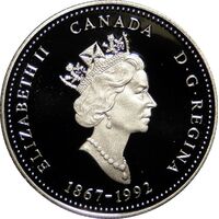  25 центов 1992 года, Квебек, фото 1 