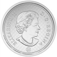  5 центов 2016 года, Цветной бобр (5 унций серебра), фото 1 
