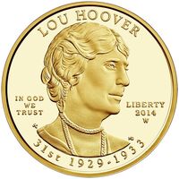  10 долларов 2014 года, Первые леди - Лу Гувер (1929-1933), фото 1 