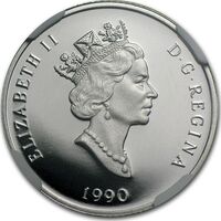 75 долларов 1990 года, Полярный медведь, фото 1 