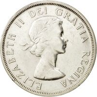  1 доллар 1958 года, 100 лет основания Британской Колумбии, фото 1 