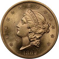  20 долларов 1862-1866 годов, Свобода, фото 1 